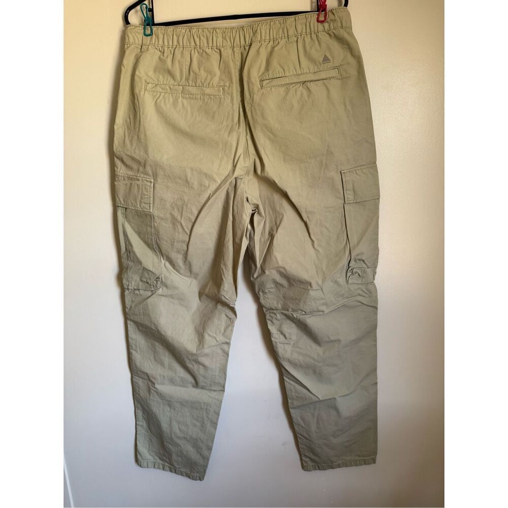 ZARA Mens Green DenimWear Copped Cargo Drawstring Trousers sz L 100% Cotton - Picture 3 of 5